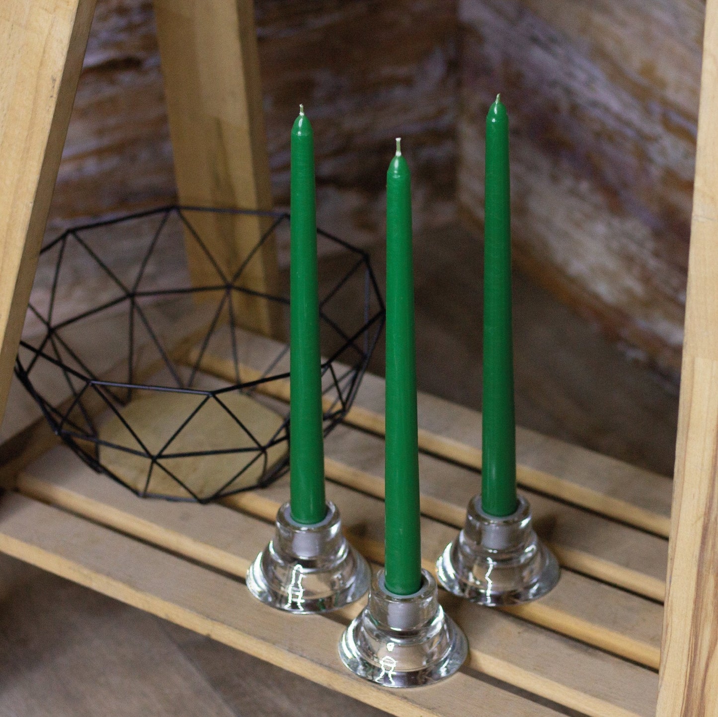 Zielone swiece stozkowe