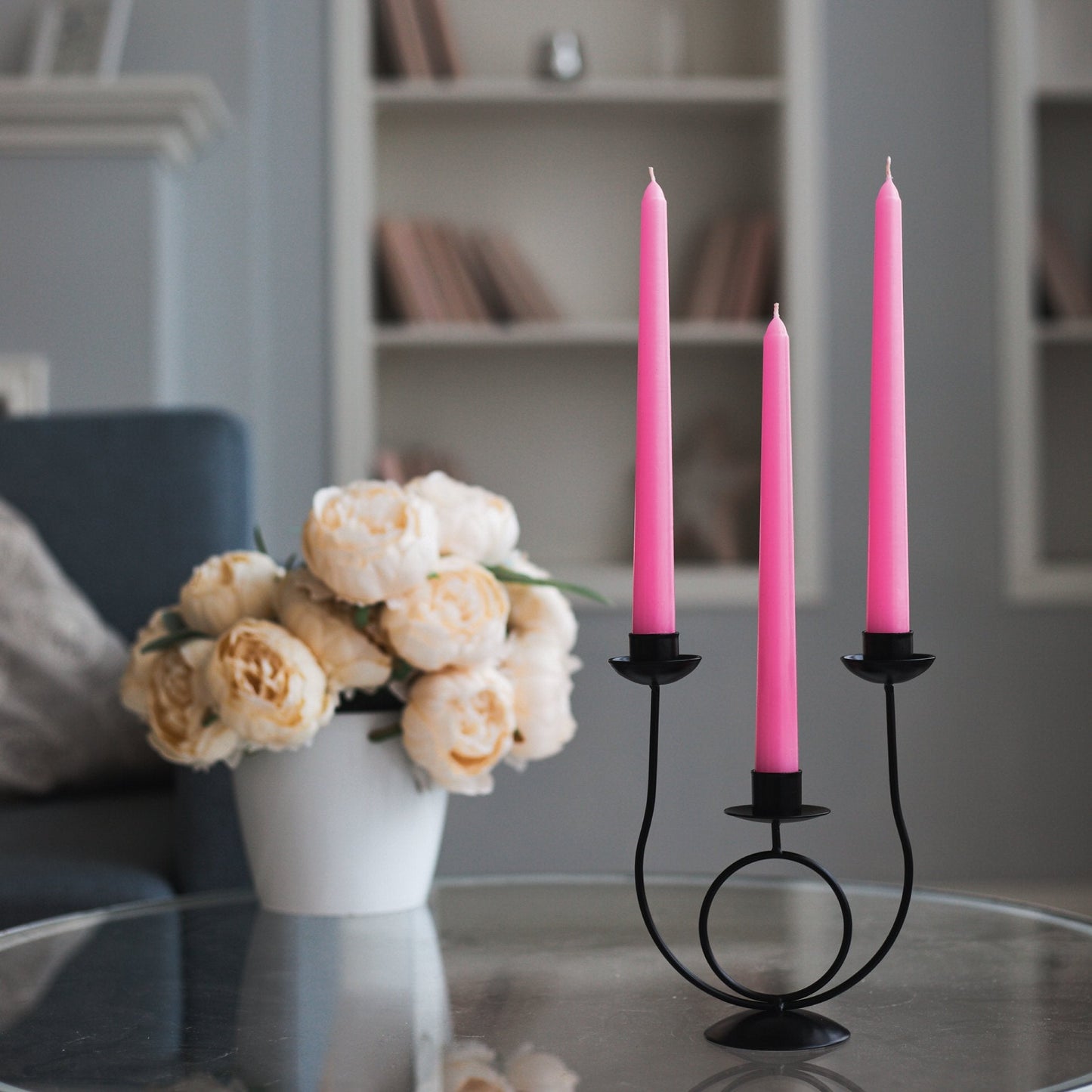 Swiece stozkowe rozowe