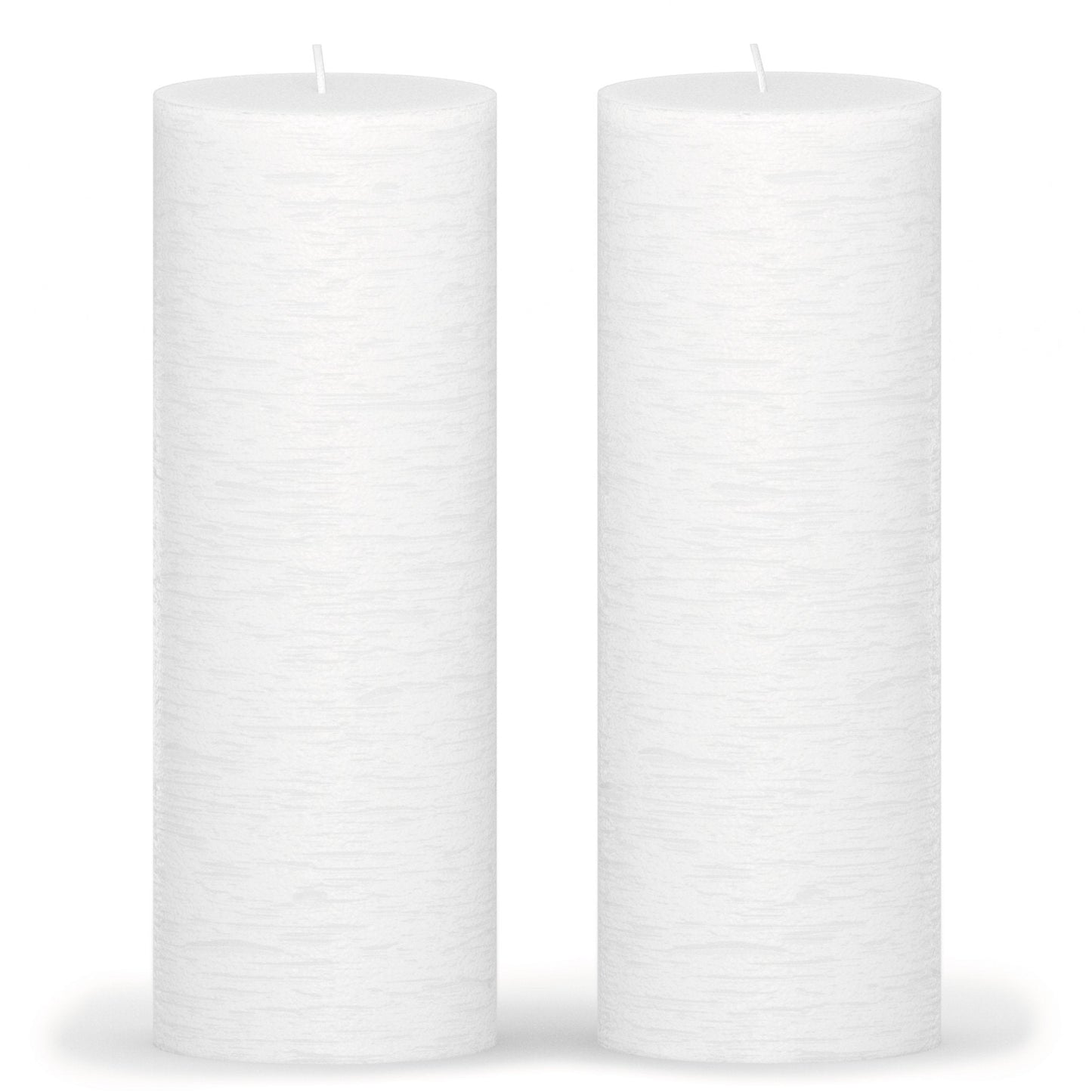Swiece filarowe CANDWAX biale 8" - zestaw 2 szt.