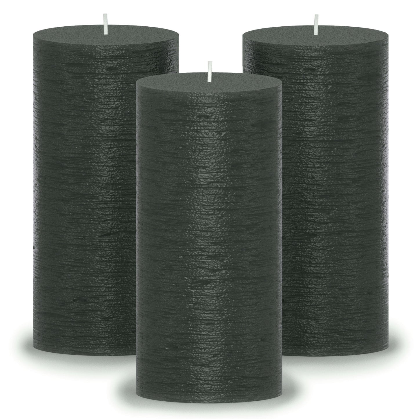Swiece filarowe CANDWAX czarne 6" - zestaw 3 szt.