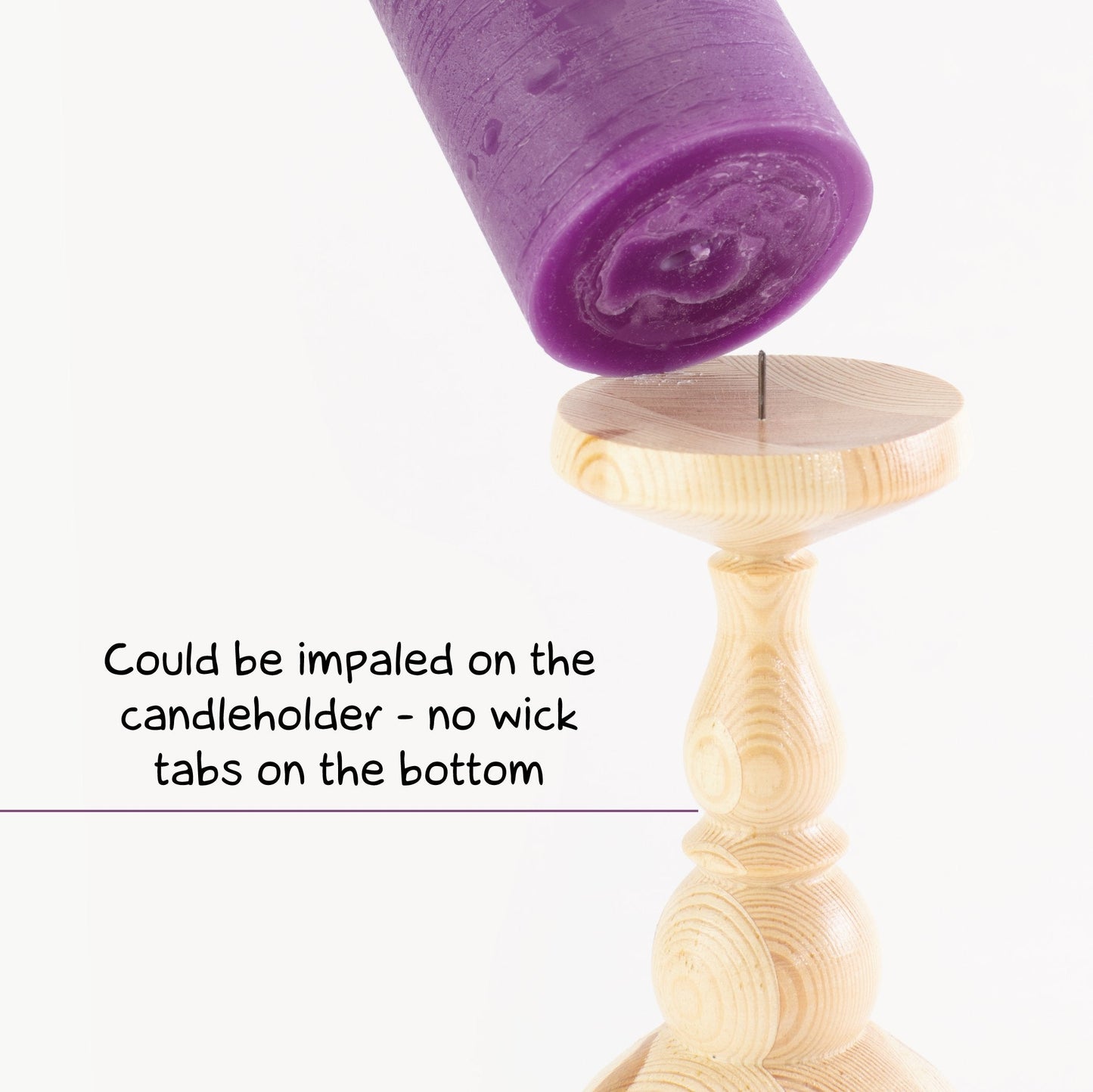 Swiece filarowe CANDWAX Purple 3" - zestaw 3 szt.