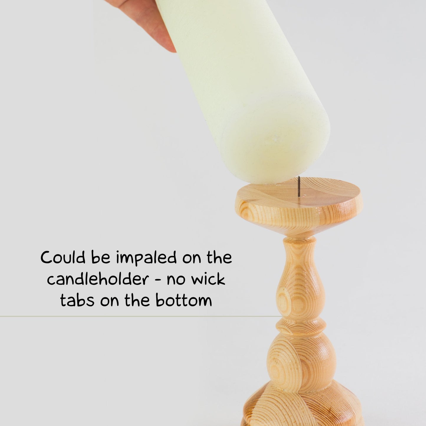 CANDWAX Ivory Pillar Mix - 3 cale, 4 cale i 8 cali