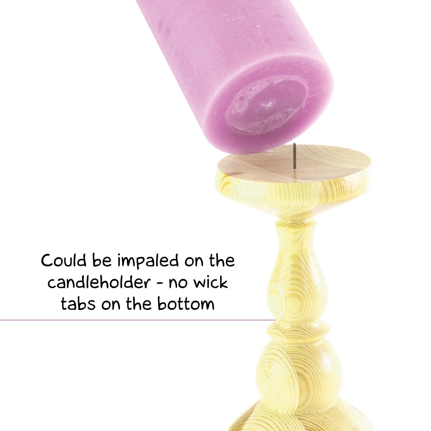 Swiece filarowe CANDWAX Lilac 8" - zestaw 2 szt.
