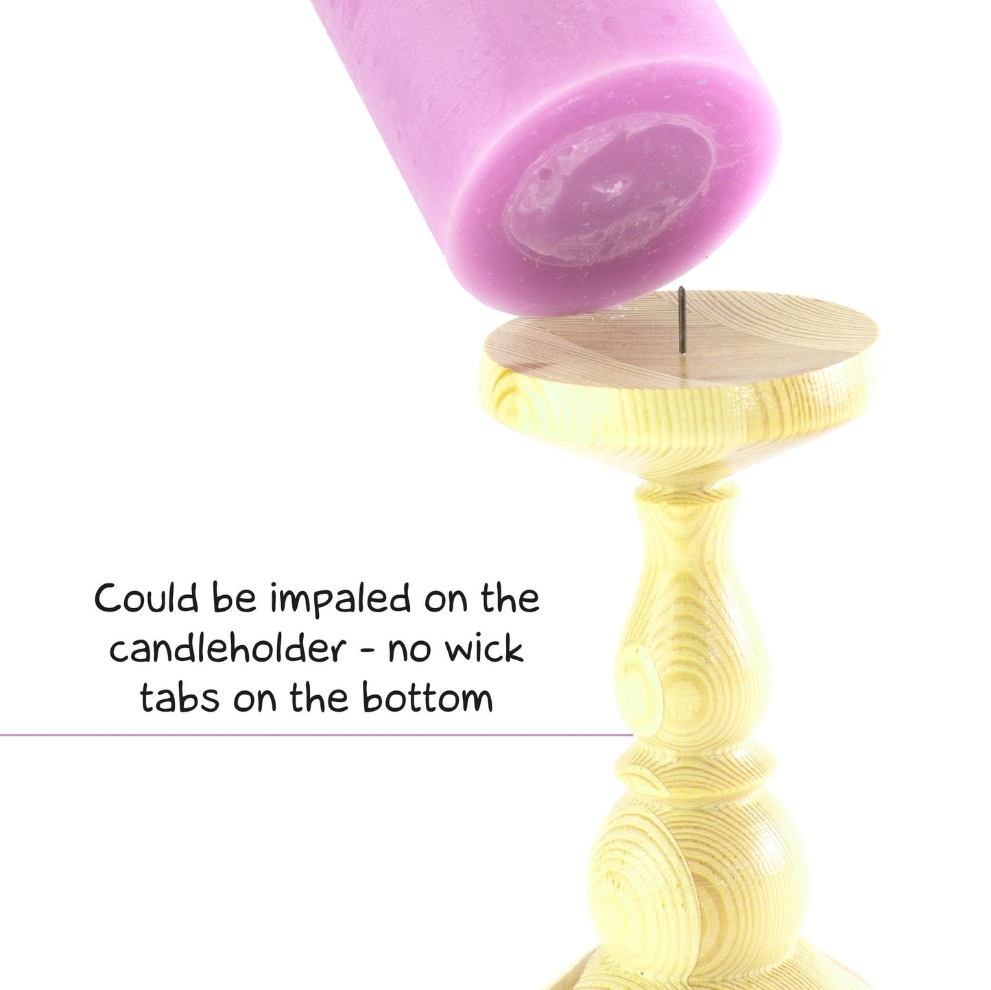 Swiece filarowe CANDWAX Lilac 4" - zestaw 3 szt.