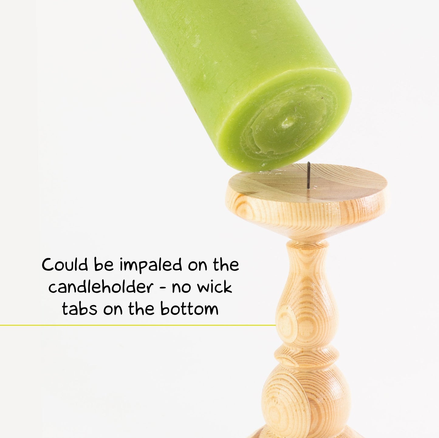 Swiece filarowe CANDWAX Olive 8" - zestaw 2 szt.
