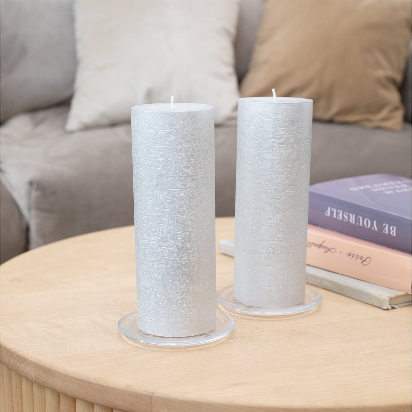 Swiece filarowe CANDWAX Silver 8" - zestaw 2 szt.