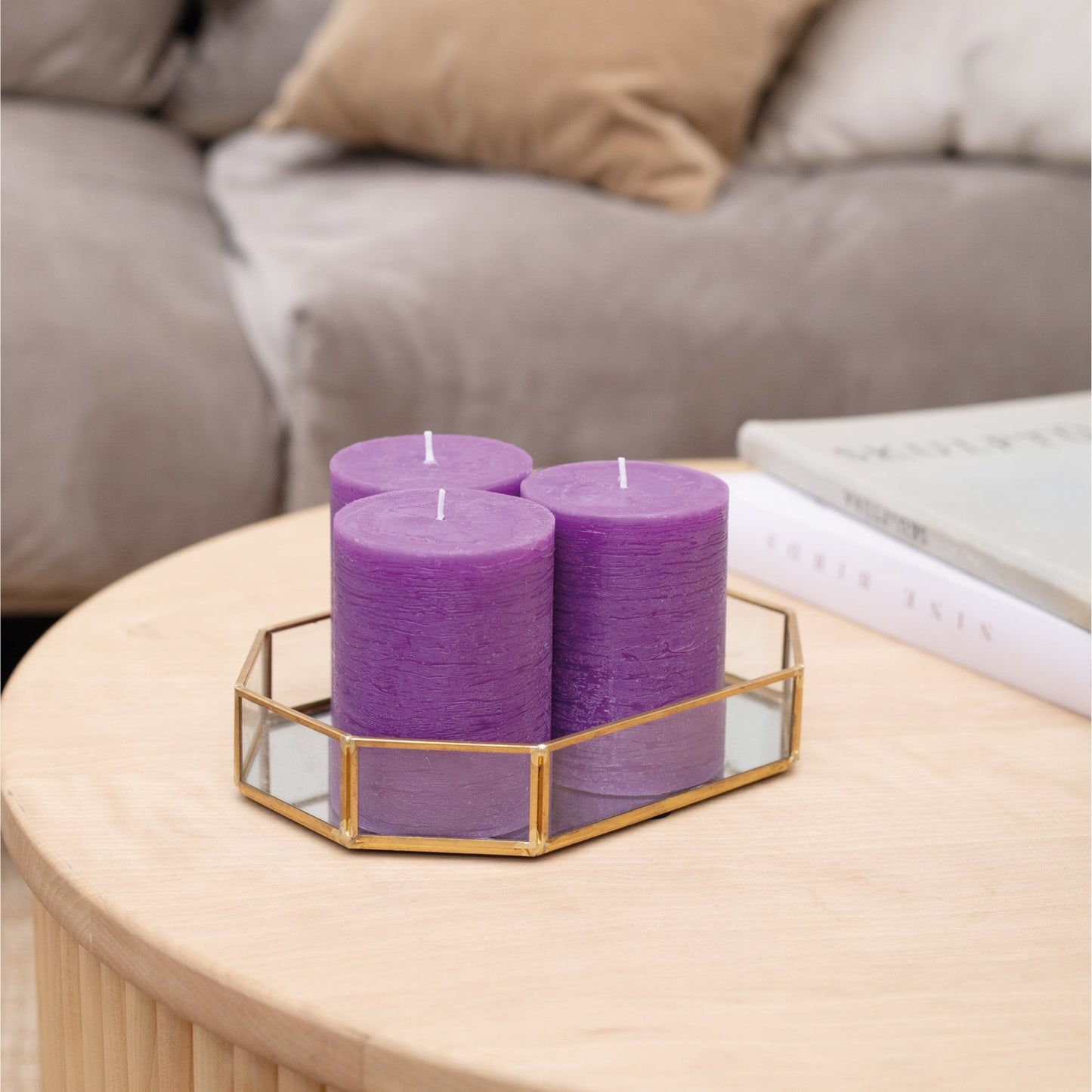 Swiece filarowe CANDWAX Purple 3" - zestaw 3 szt.