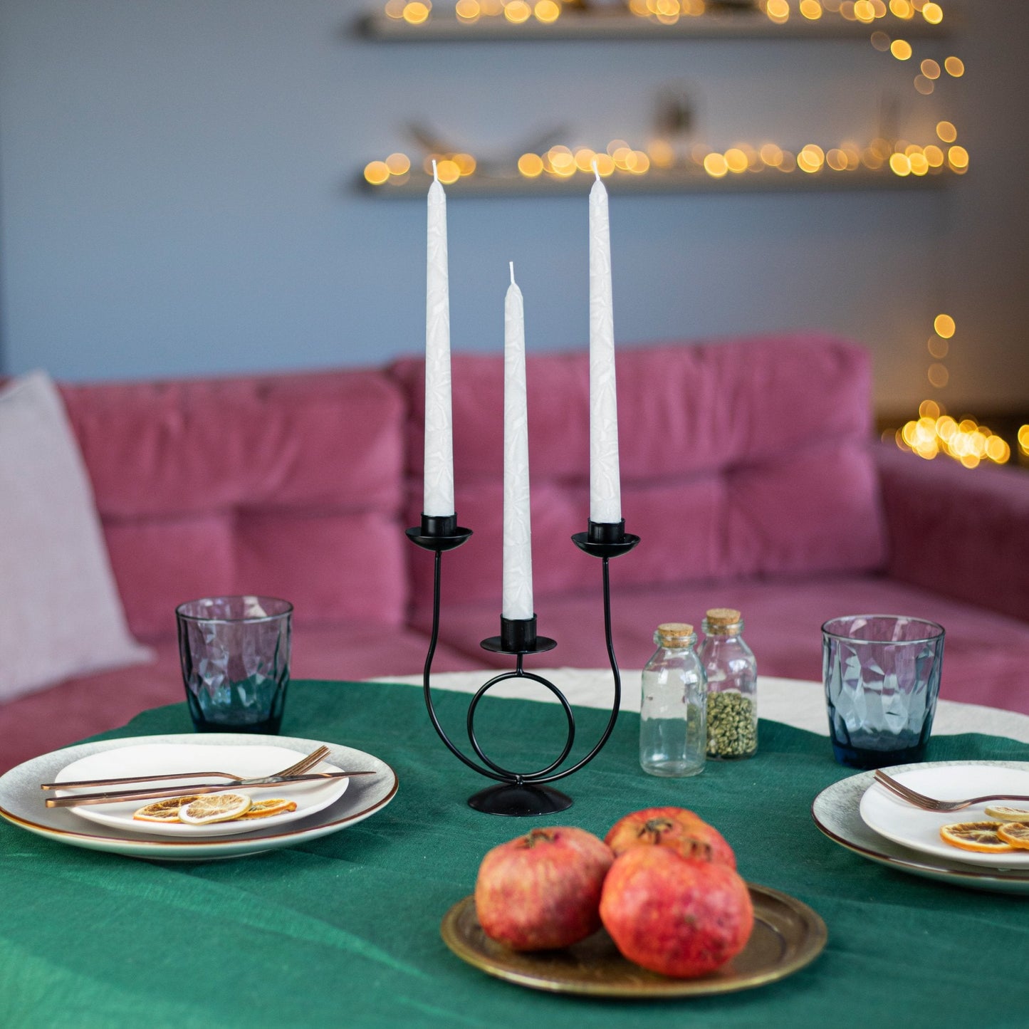 Swiece stozkowe CANDWAX White Frost 10"