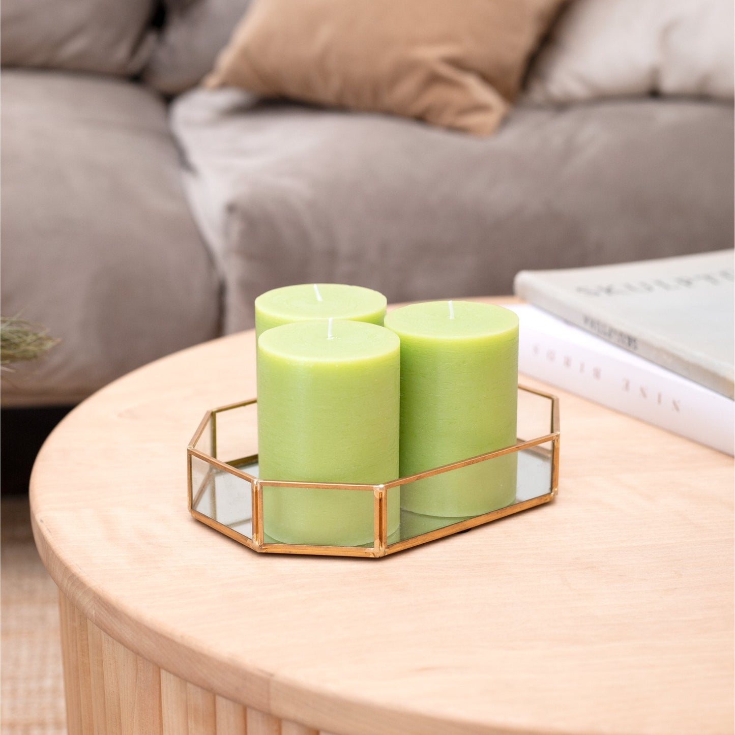 Swiece filarowe CANDWAX Olive 3" - zestaw 3 szt.