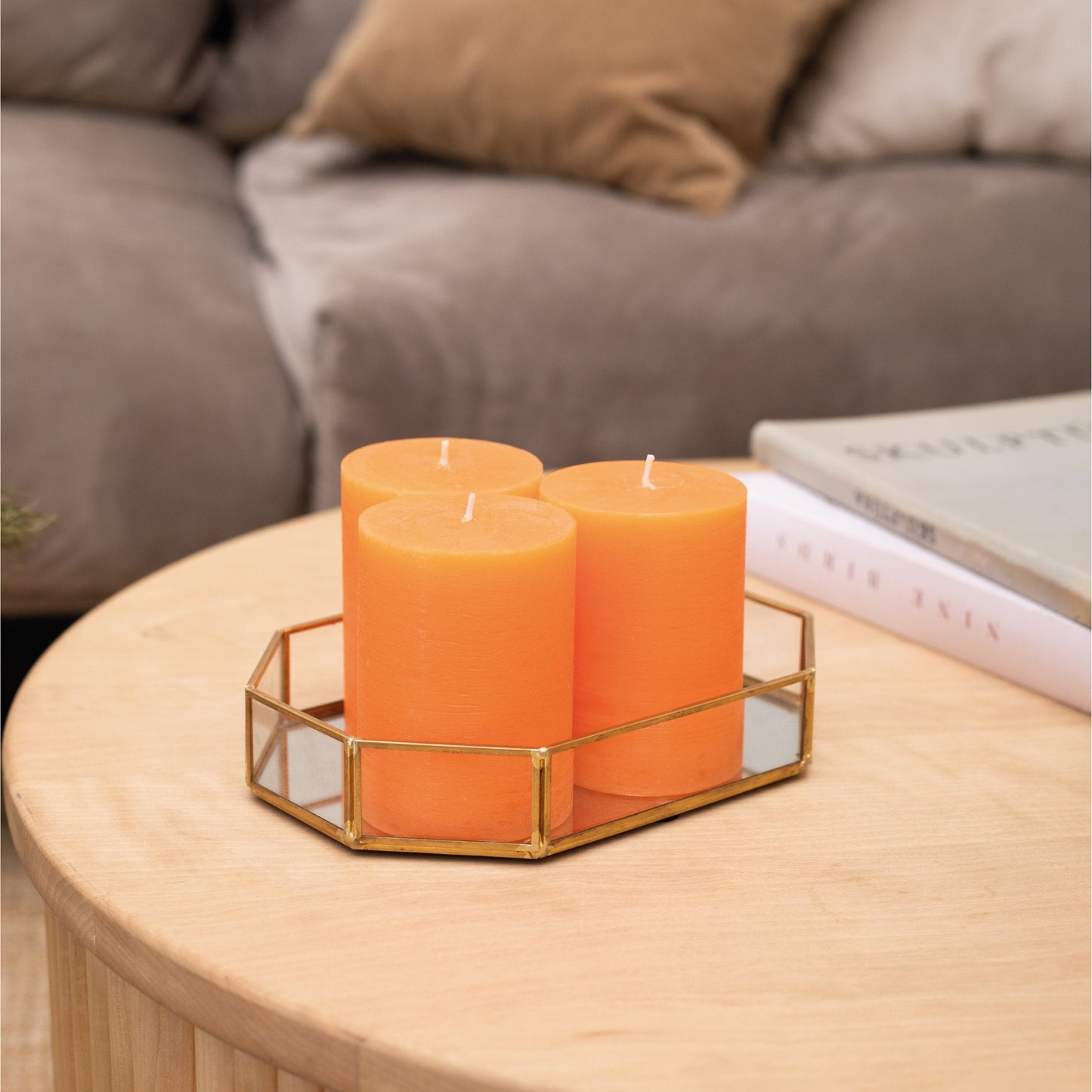 Swiece filarowe CANDWAX pomaranczowe 3" - zestaw 3 szt.