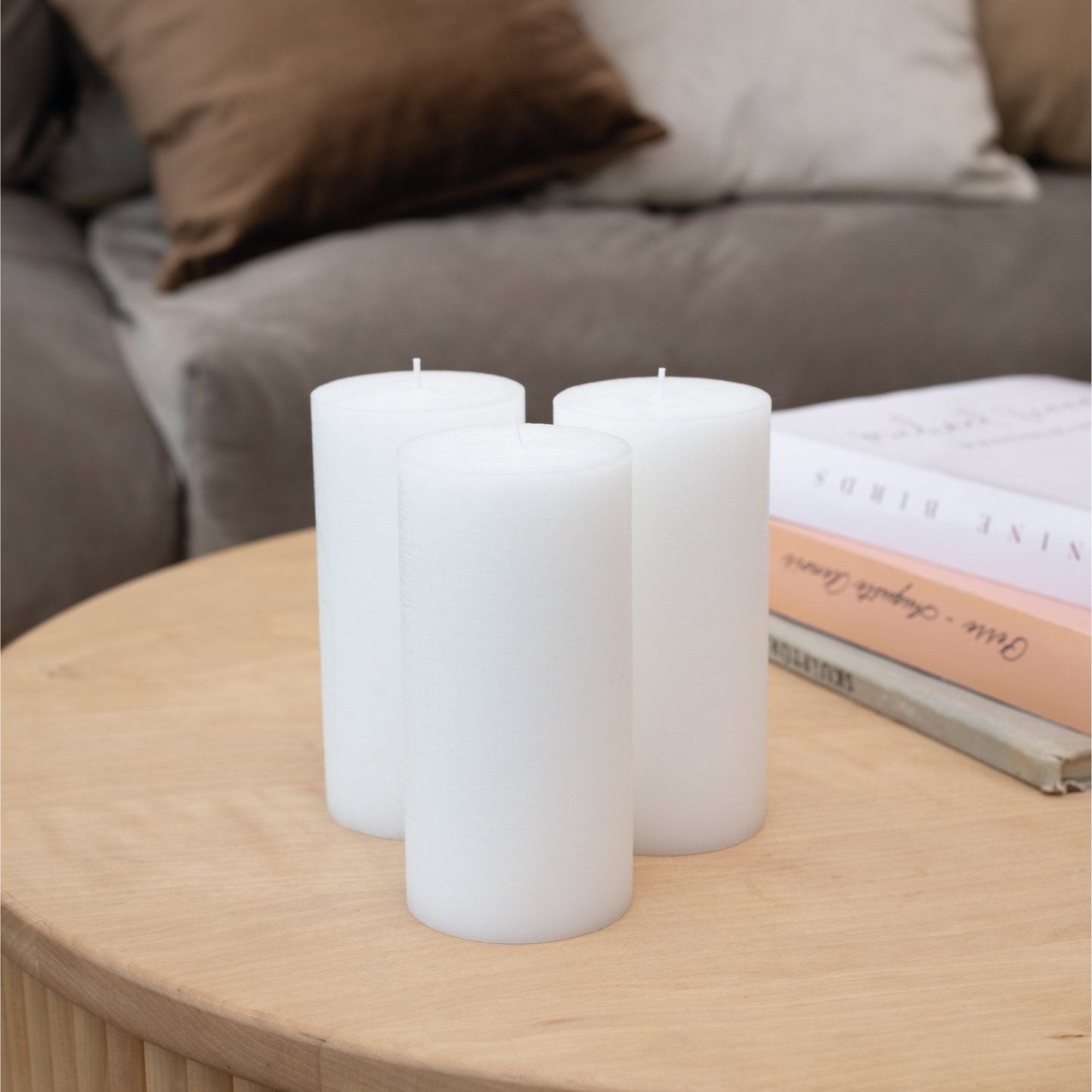 Swiece filarowe CANDWAX biale 6" - zestaw 3 szt.