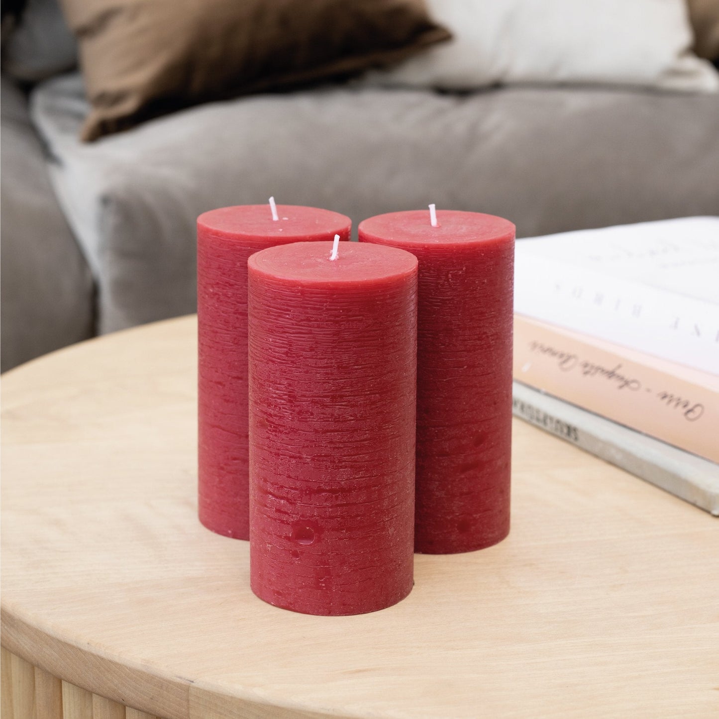 Swiece filarowe Bordeaux CANDWAX 6" - zestaw 3 szt.