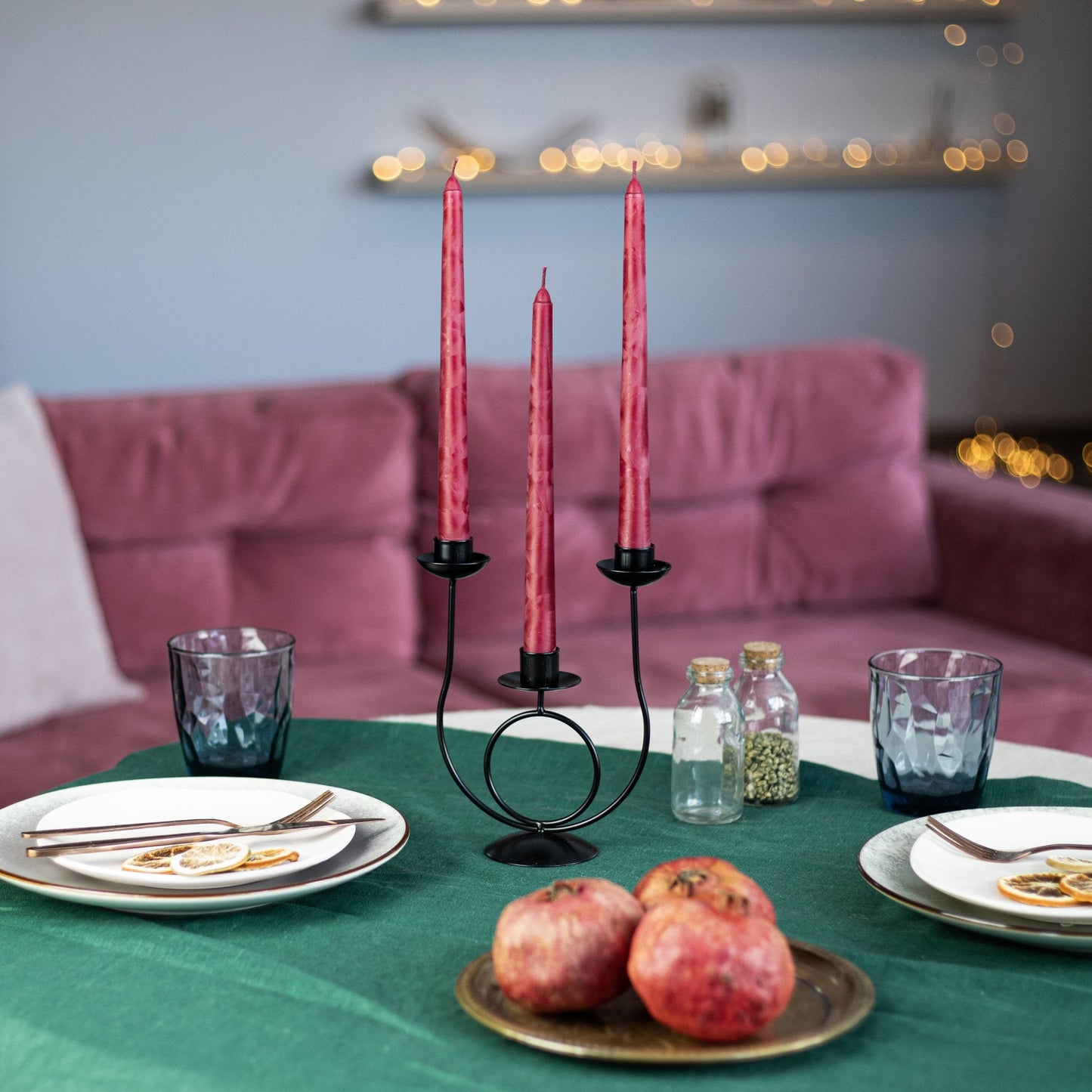 Swiece stozkowe CANDWAX Red Frost 10"