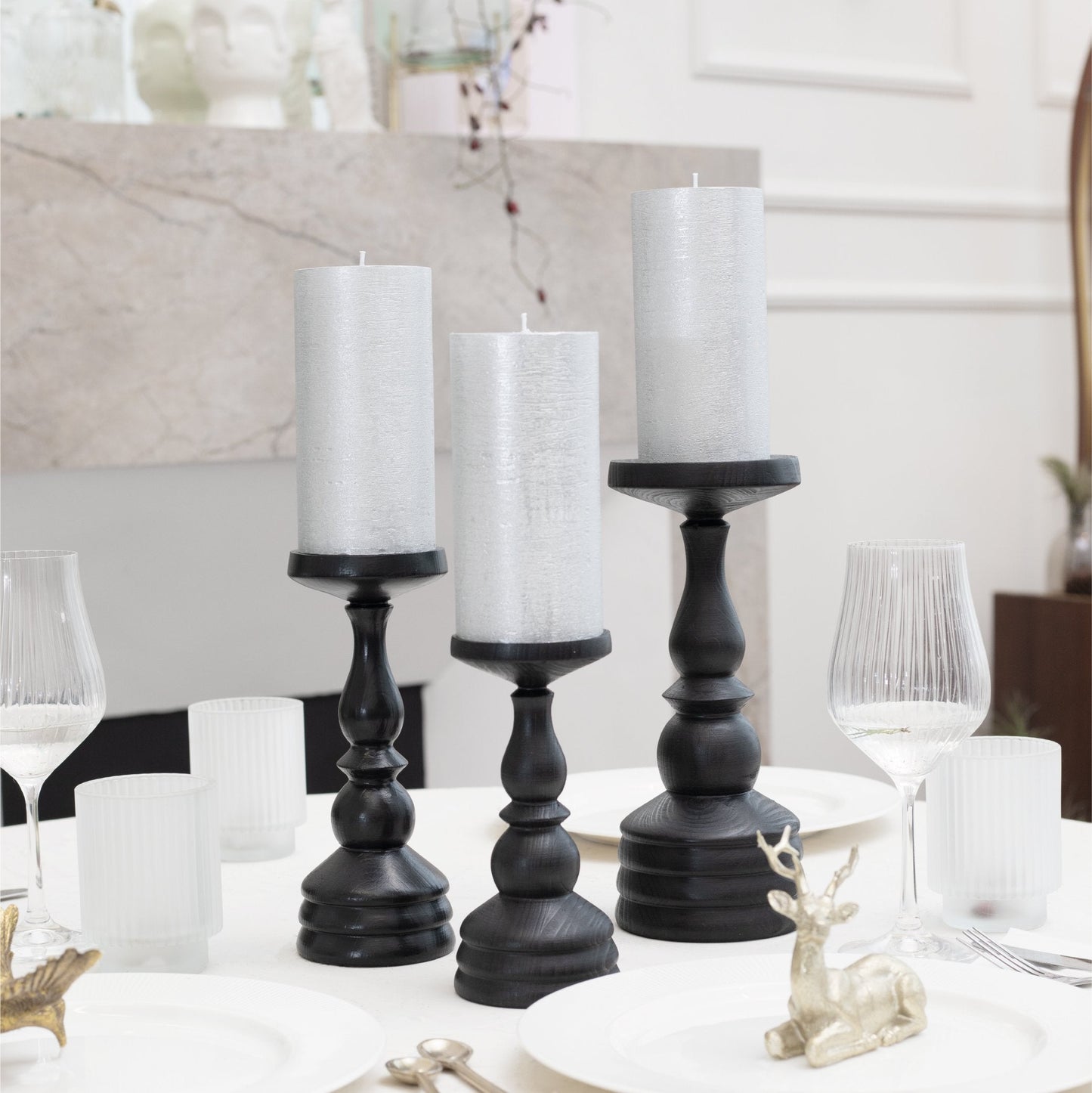 Swiece filarowe CANDWAX Silver 6" - zestaw 3 szt.