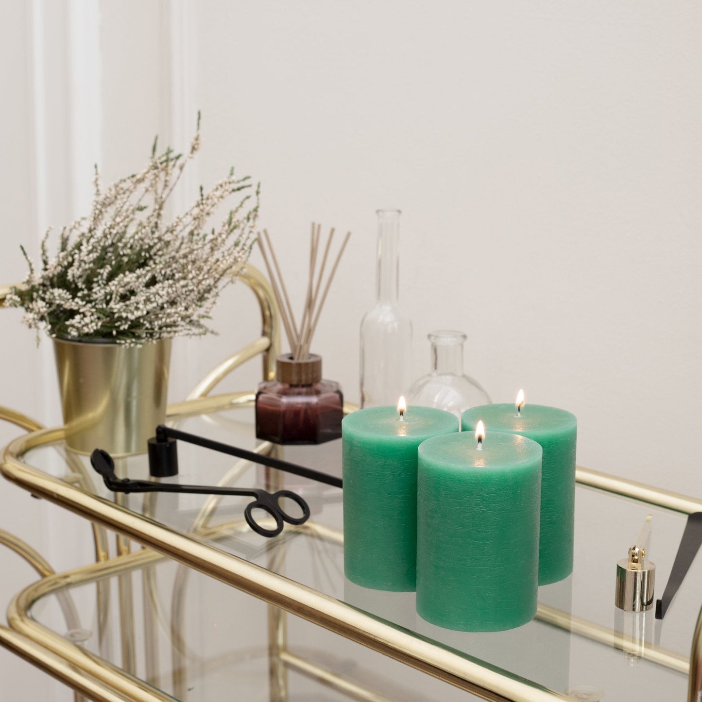 Swiece filarowe CANDWAX zielone 3" - zestaw 3 szt.