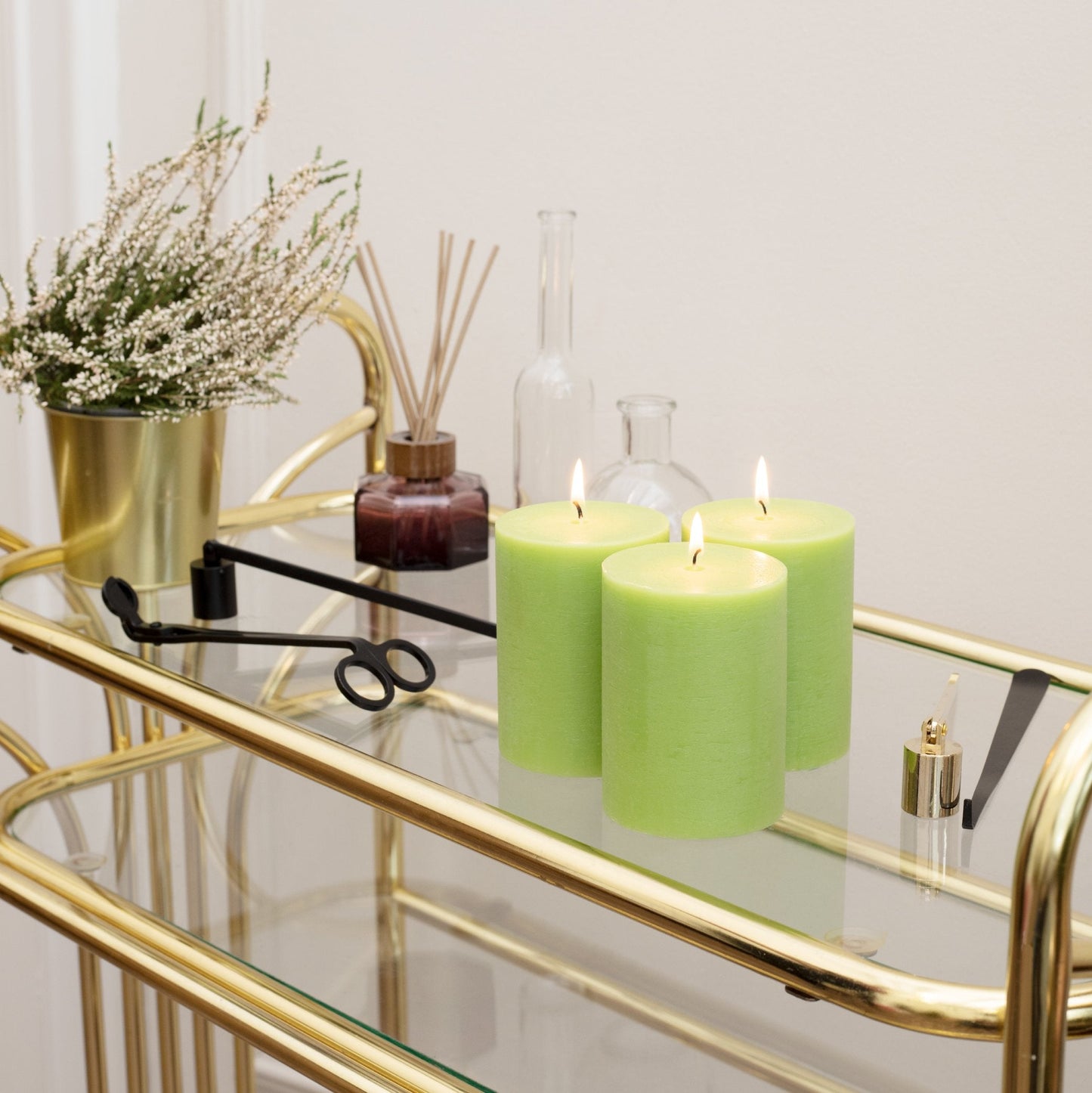 Swiece filarowe CANDWAX Olive 3" - zestaw 3 szt.
