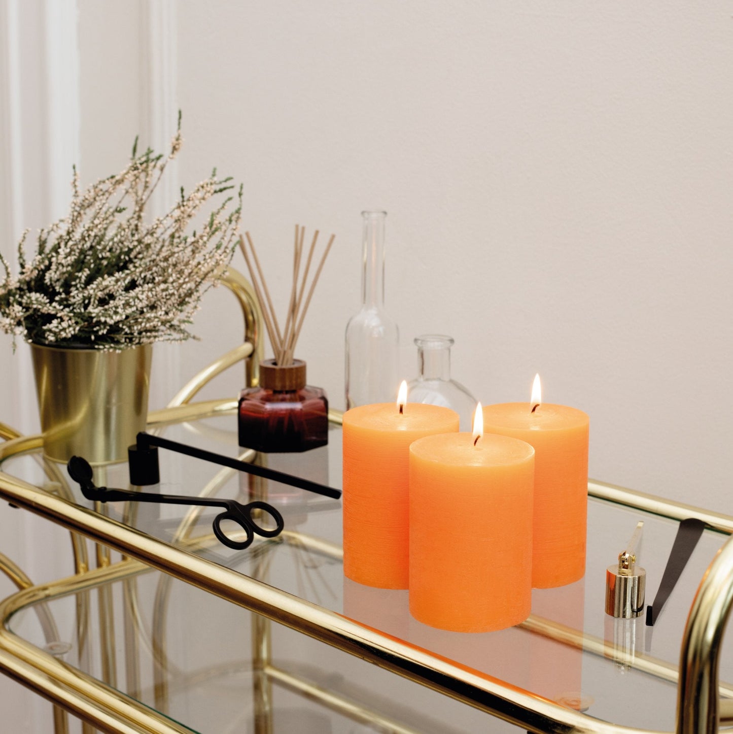 Swiece filarowe CANDWAX pomaranczowe 4" - zestaw 3 szt.
