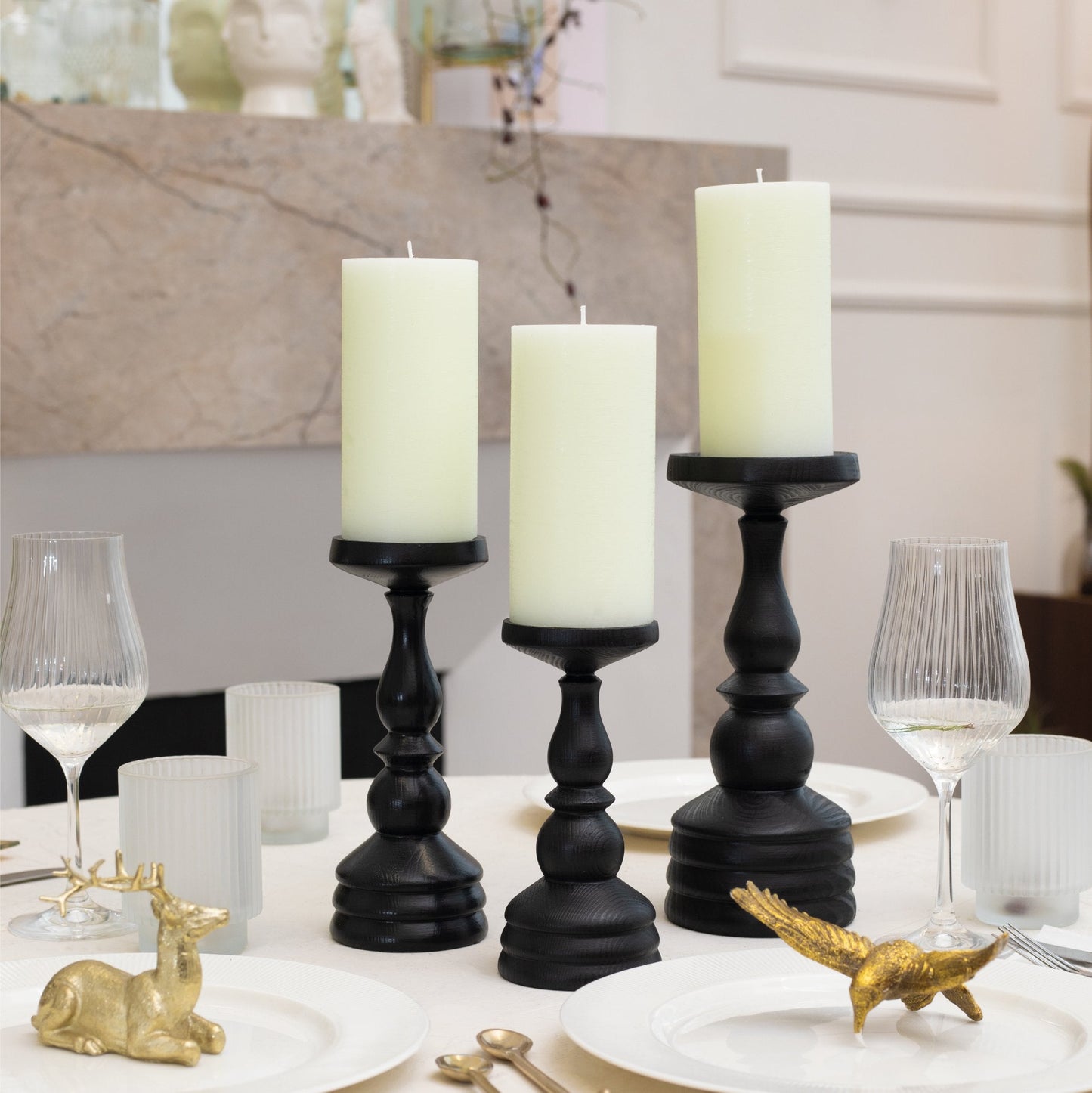 Swiece filarowe CANDWAX Ivory 6" - zestaw 3 szt.