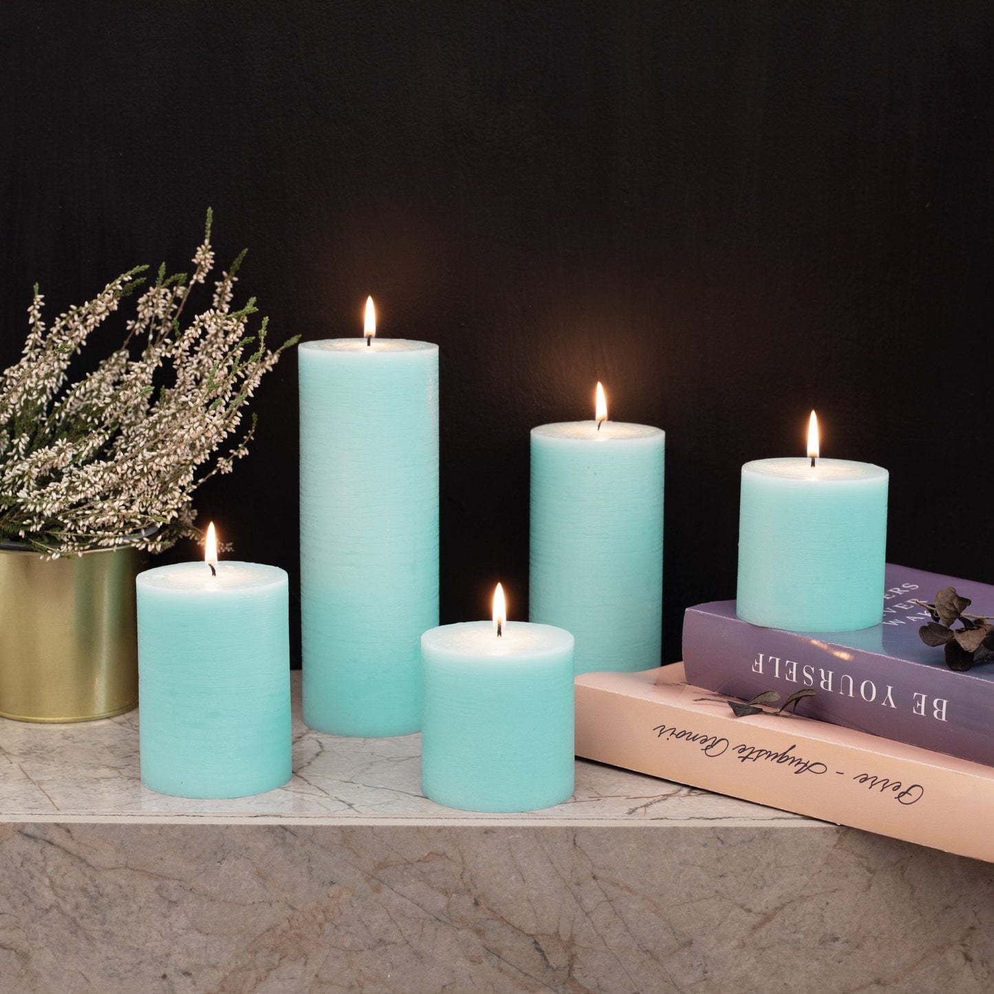 Swiece filarowe CANDWAX Light Turquoise 4" - zestaw 3 szt.