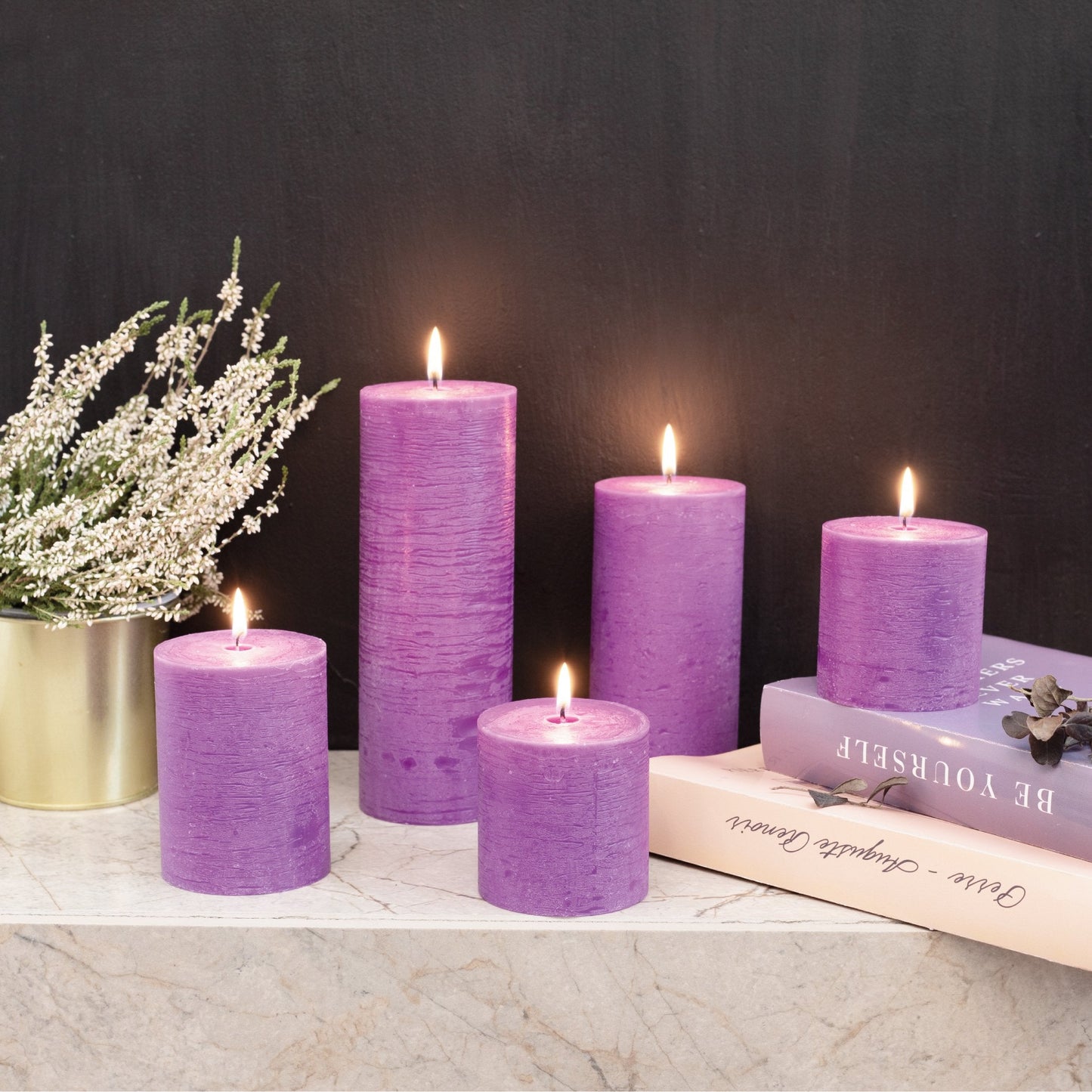 Swiece filarowe CANDWAX Purple 4" - zestaw 3 szt.