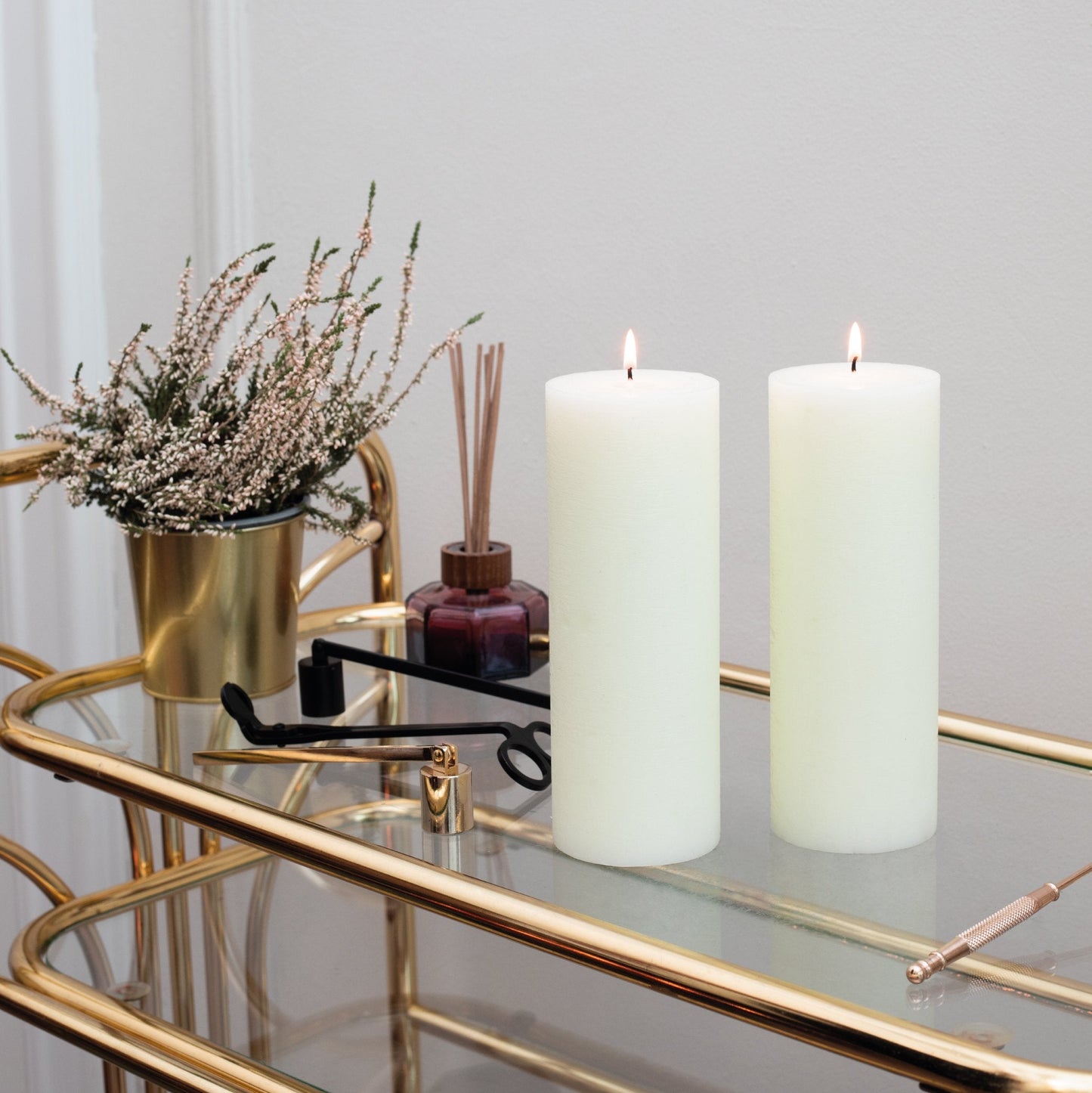 Swiece filarowe CANDWAX Ivory 8" - zestaw 2 szt.