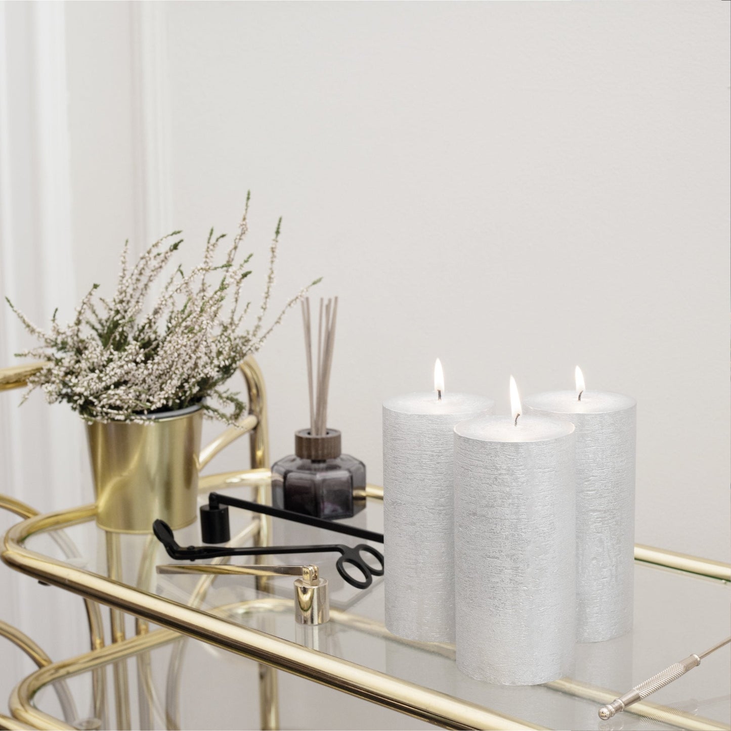 Swiece filarowe CANDWAX Silver 6" - zestaw 3 szt.