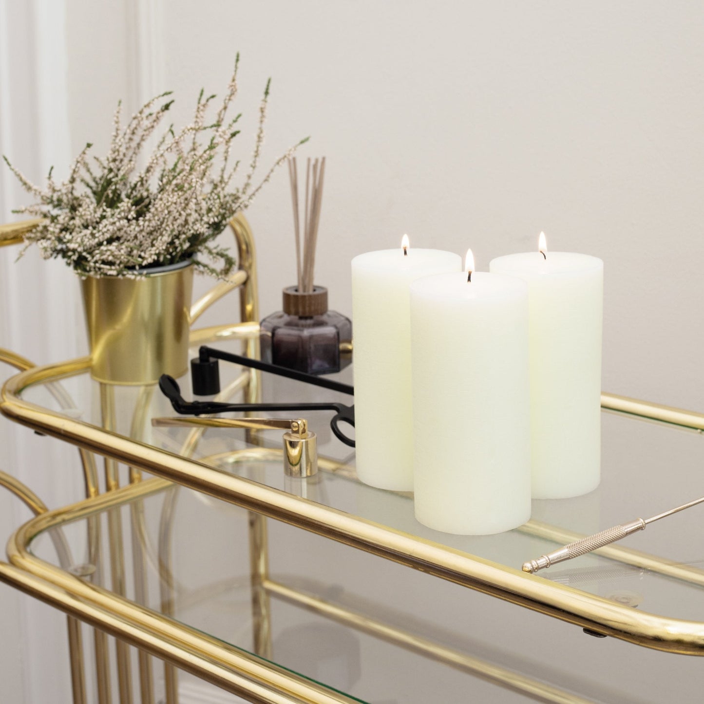 Swiece filarowe CANDWAX Ivory 6" - zestaw 3 szt.