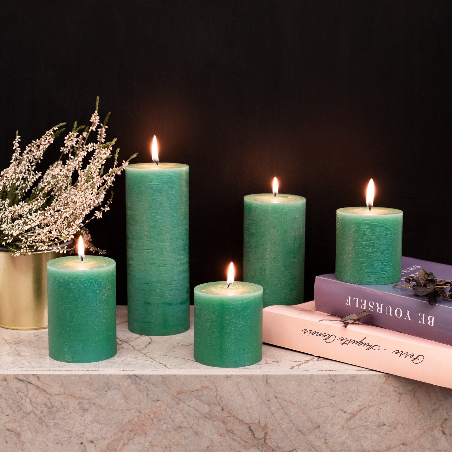 Swiece filarowe CANDWAX zielone 3" - zestaw 3 szt.