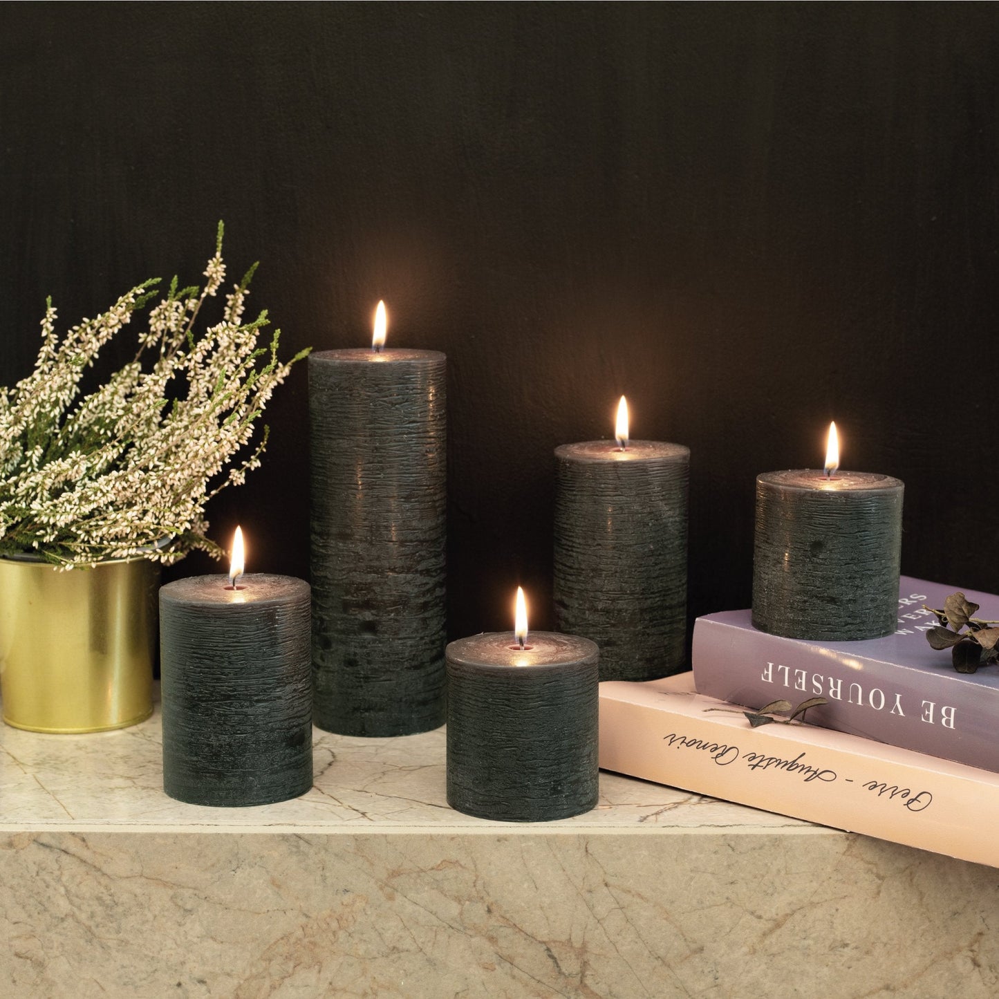 Swiece filarowe CANDWAX czarne 4" - zestaw 3 szt.