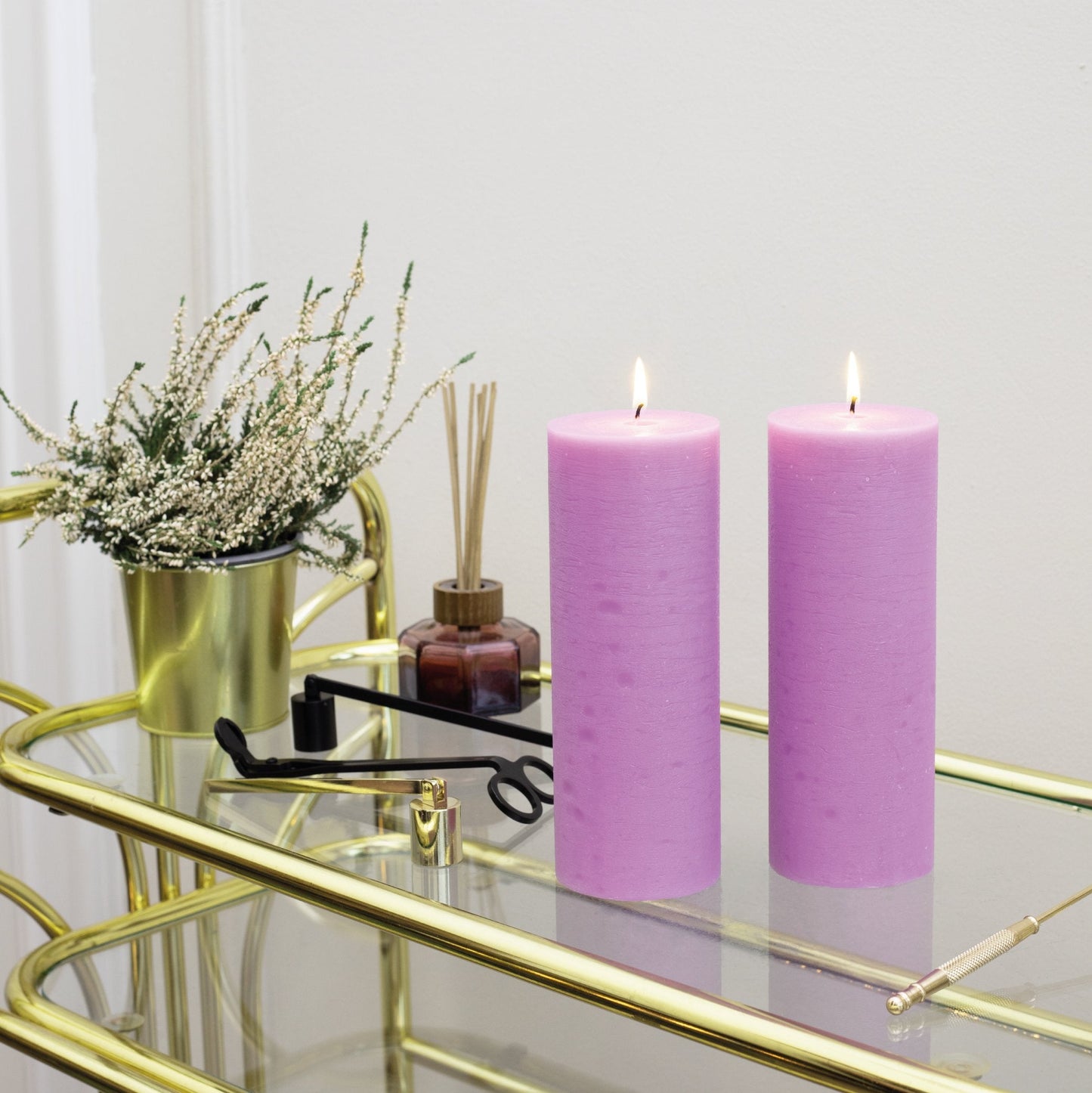 Swiece filarowe CANDWAX Lilac 8" - zestaw 2 szt.