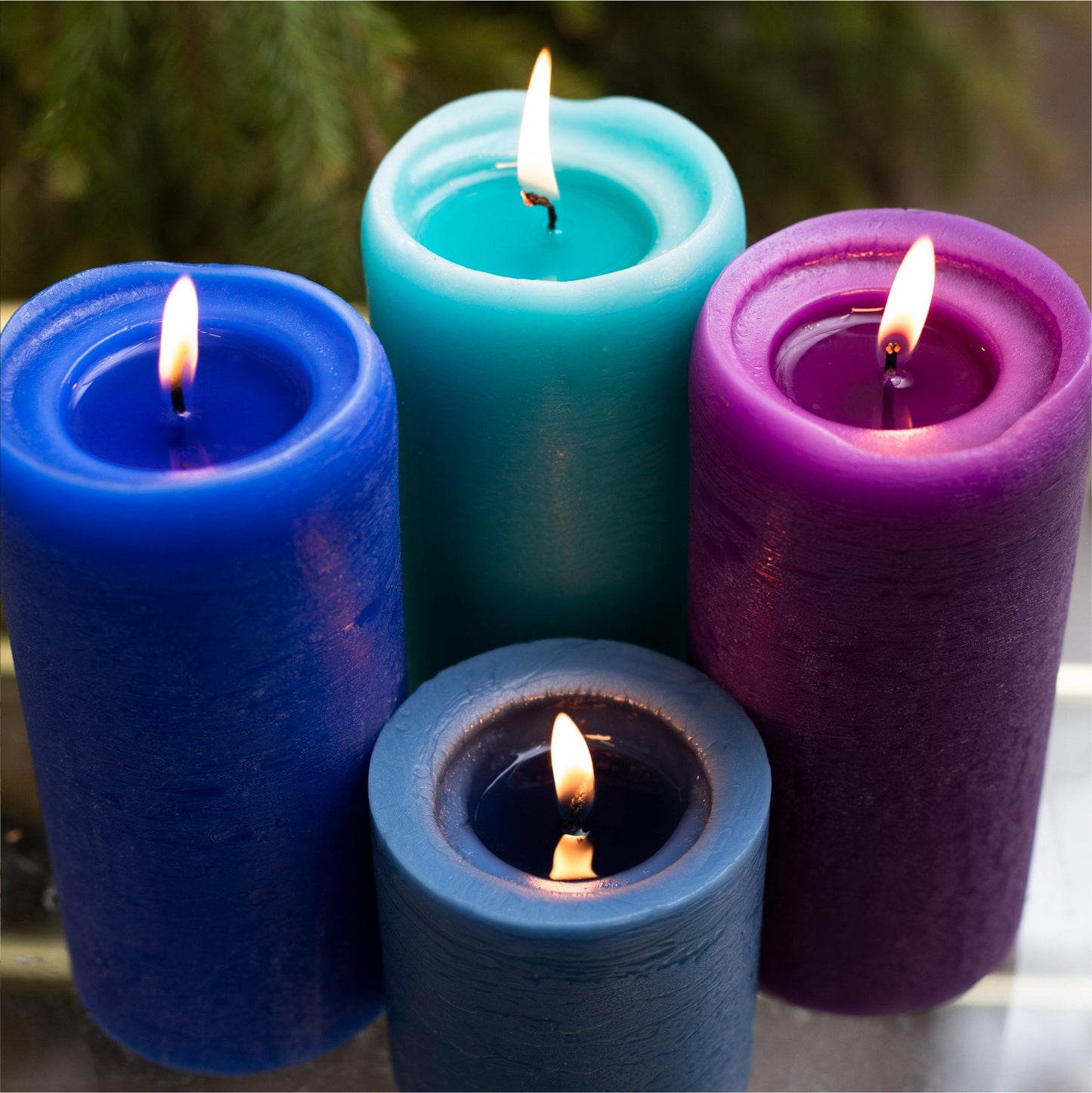CANDWAX Dark Blue Pillar Mix - 3 cale, 4 cale i 8 cali