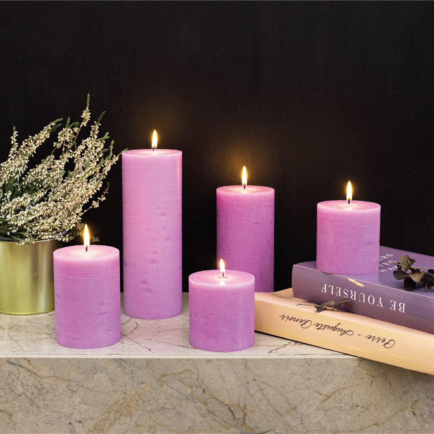 Swiece filarowe CANDWAX Lilac 8" - zestaw 2 szt.