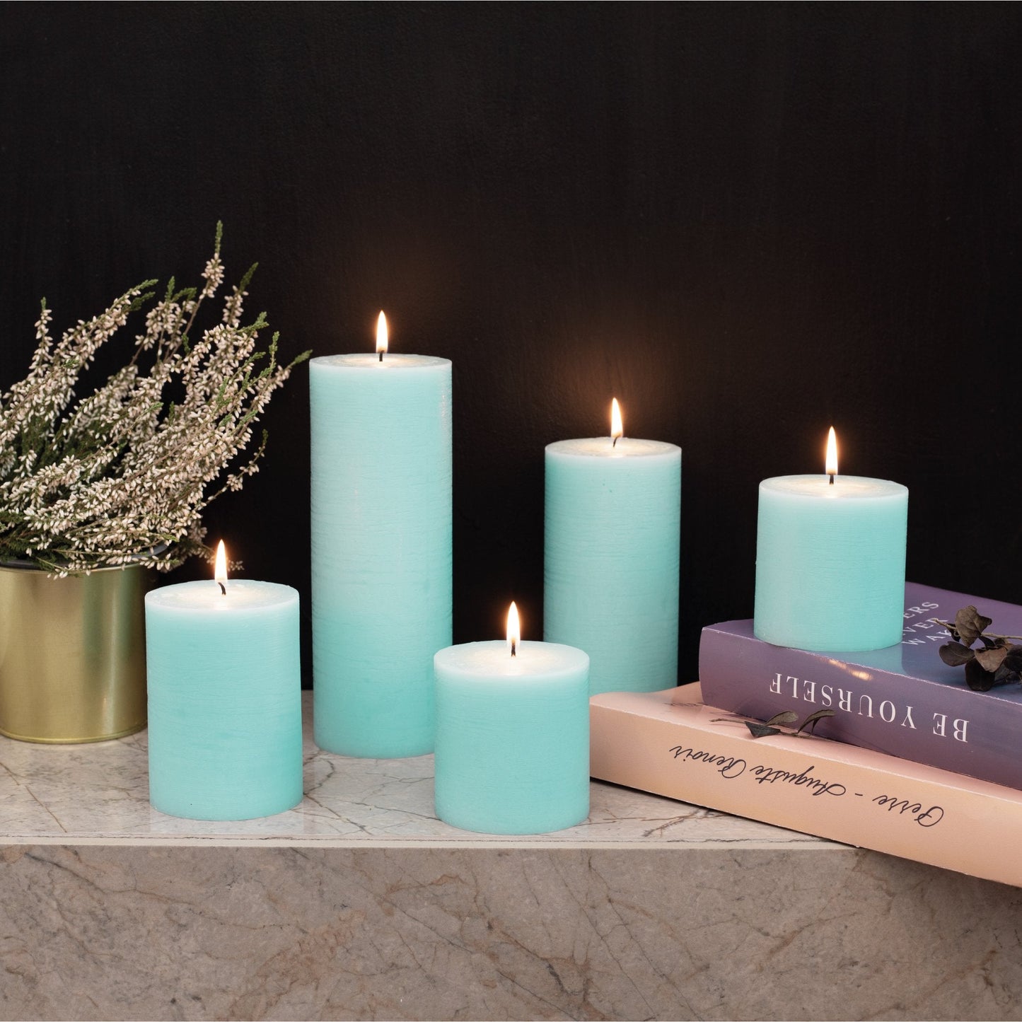 Swiece filarowe CANDWAX Light Turquoise 8" - zestaw 2 szt.