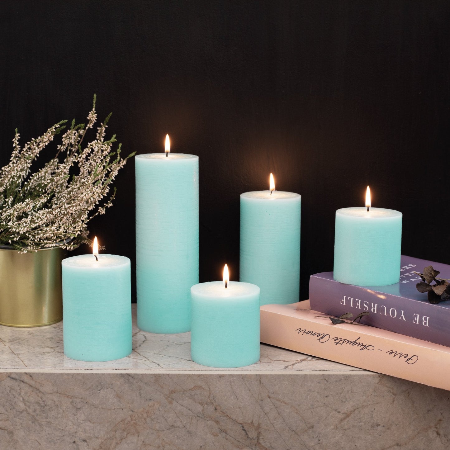 Swiece filarowe CANDWAX Light Turquoise 6" - zestaw 3 szt.