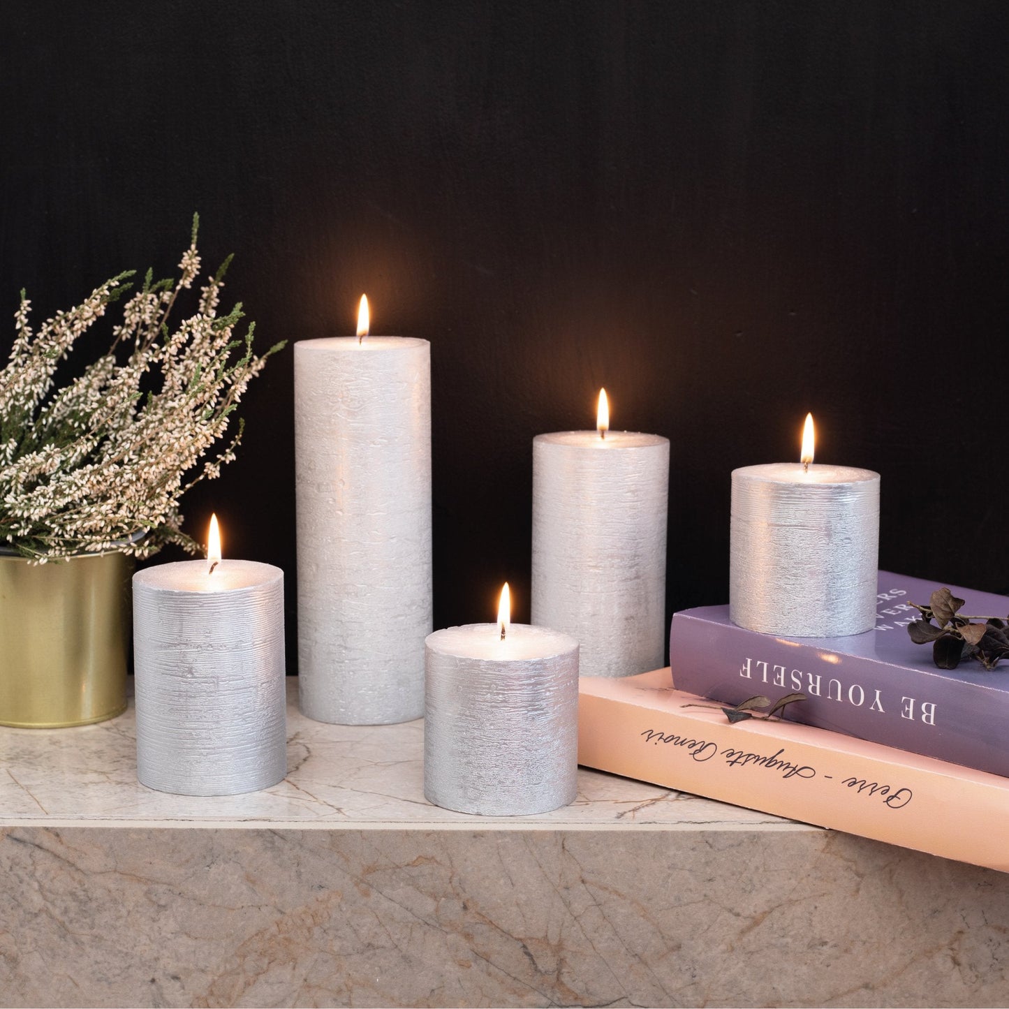 Swiece filarowe CANDWAX Silver 8" - zestaw 2 szt.