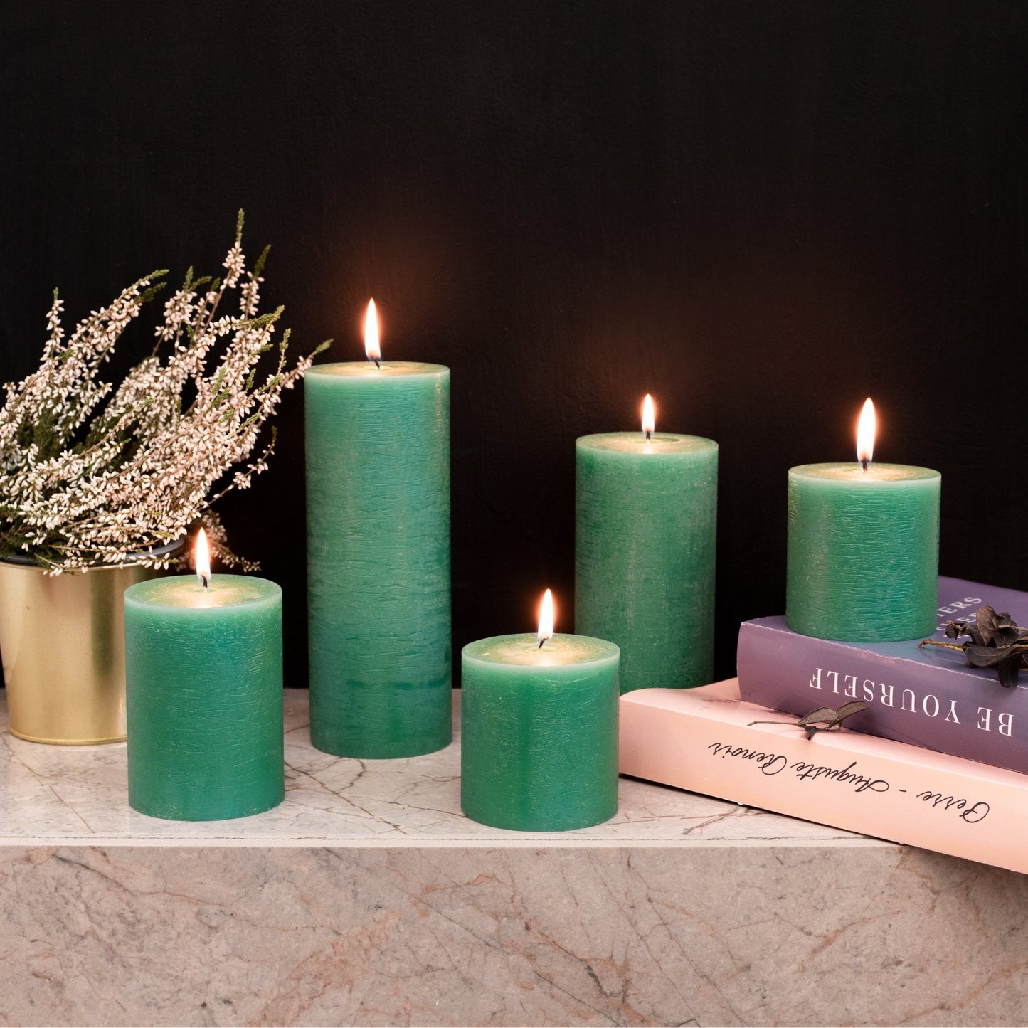 Swiece filarowe CANDWAX zielone 8" - zestaw 2 szt.