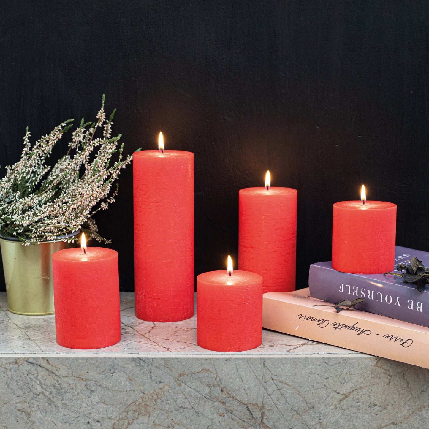 Swiece filarowe CANDWAX Red 8" - zestaw 2 szt.