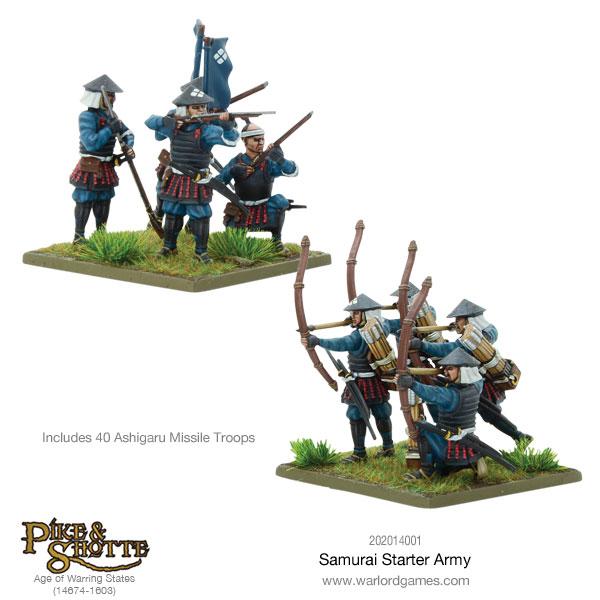 Gry Pike & Shotte Warlord Games, Armia Startowa Samurajow