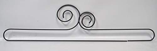 24-calowy podwojny wieszak BTM Split Scroll Silver Tex