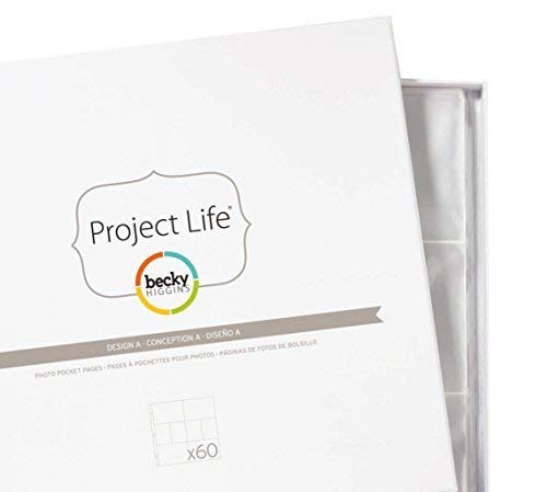 Becky Higgins 380004 Project Life Photo Pocket Page Protector-12 x Design A (12 sztuk)