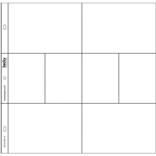 Becky Higgins 380004 Project Life Photo Pocket Page Protector-12 x Design A (12 sztuk)