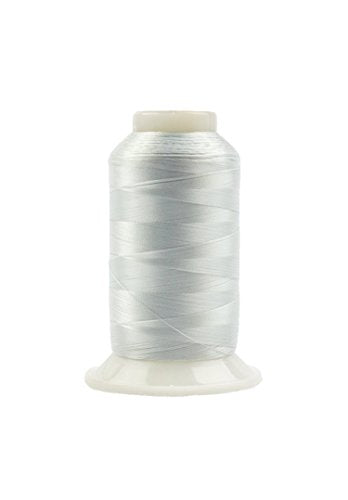 WonderFil, Nici specjalistyczne, InvisaFil, 2-warstwowa bawelniana miekka nic poliestrowa, jedwabista nic do szycia precyzyjnego, 100wt - Sky Grey, 2500m