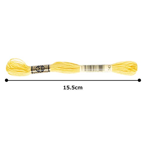 Mulina do haftu 8,7yd 12ct SREDNIA ZOlTA