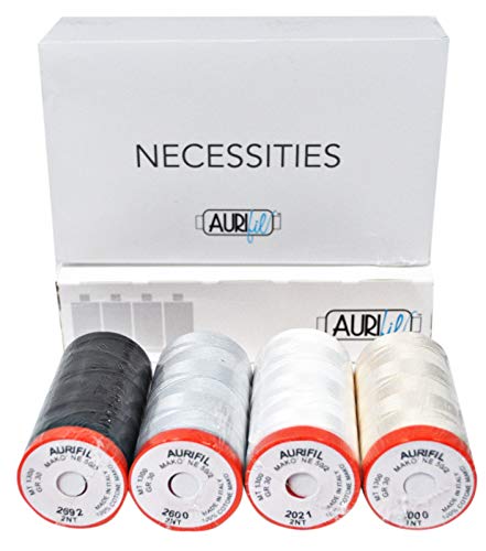 Aurifil USA Necessities Thread Collection 50wt 4 duze szpule