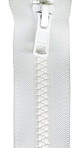 YKK Mini Vislon 6in Bialy zamek rozdzielajacy