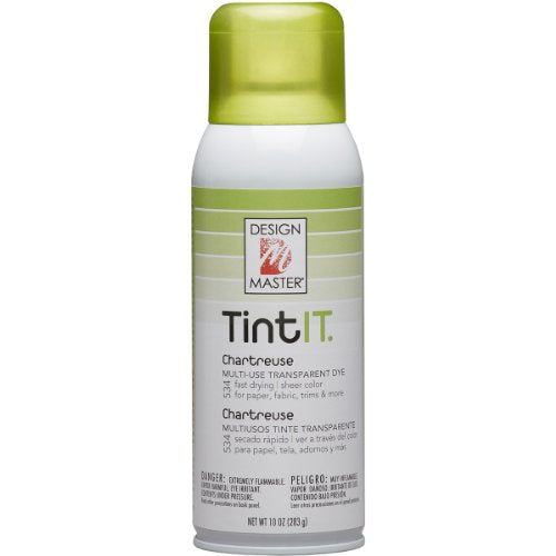 Farba w sprayu Design Master Tint IT Transparent Dye, 10 uncji, Chartreuse