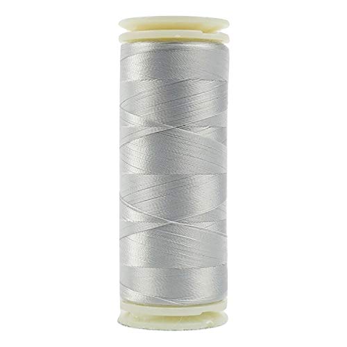 WonderFil, Nici specjalistyczne, InvisaFil, 2-warstwowa bawelniana miekka nic poliestrowa, jedwabista nic do szycia precyzyjnego, 100wt - Winet Sky Grey, 400m