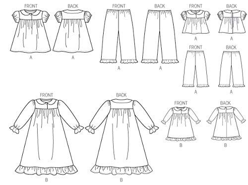 KWIK-SEW PATTERNS K0157OSZ Szablon do szycia ubranek wypoczynkowych dla lalek 18-calowych dla dziewczat