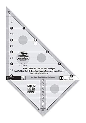 Linijka do patchworku Creative Grids Multi Size Triangle 45 i 90 stopni