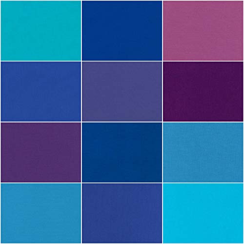 Robert Kaufman Kona Cotton Solids Peacock Roll Up 2,5" wstepnie przyciete paski bawelniane do pikowania Jelly Roll Asortyment RU-770-40